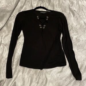 Marciano Black Long Sleeve Top